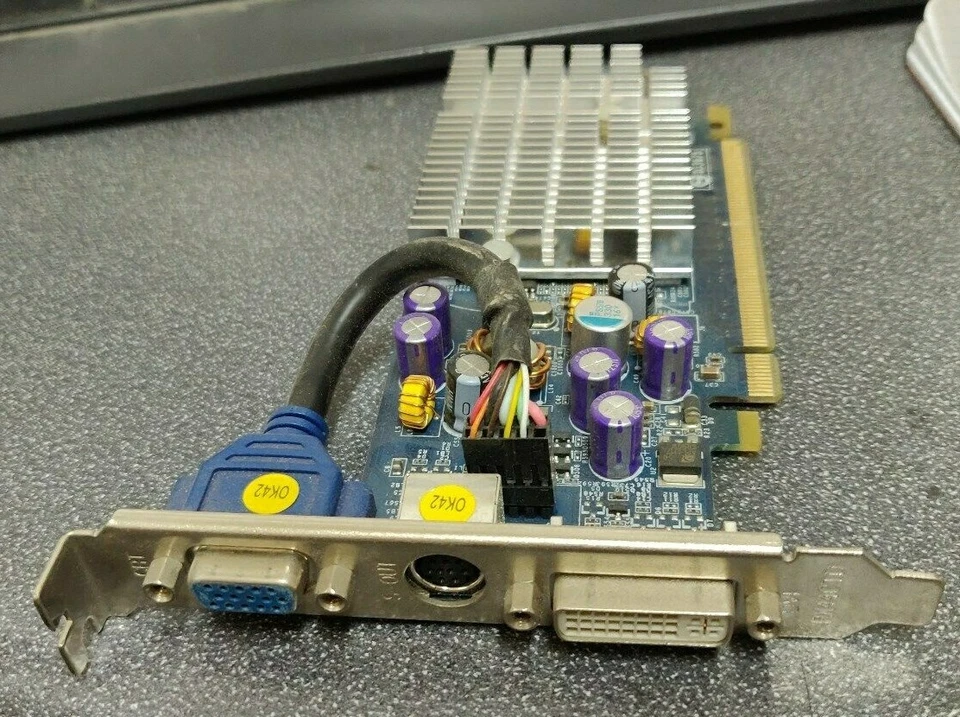 Point of View GeForce 6200TC 64MB PCIe Video Card VGA150714 TV/DVI Support 256MB - Image 1 of 1