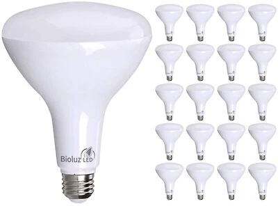 Bioluz LED 20 Pack Brightest BR40 LED Bulbs Instant ON LED Energy Saving Bulb... - Image 1 of 4