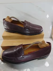 MOCASSINO MOCASSINO COLE HAAN CITY NUOVO PELLE BORDEAUX PENNY 10 1/2 M $298 - Foto 1 di 8
