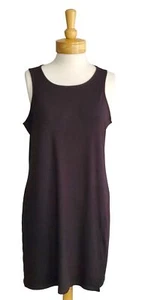 BP. Nordstrom NWT Sleeveless Black Ponte Ribbed Knit Sheath Dress Short/Mini XL - Picture 1 of 6