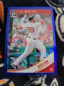 2018 Donruss Optic ☆BLUE PRIZM☆ #164 J.D. Martinez ▪︎#138/149▪︎ Boston Red Sox - Picture 1 of 2