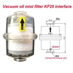 Oil Mist Filter for Vacuum Pump Fume Separator Exhaust Filter KF-25 Interface Y 