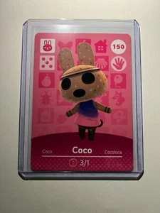 Nintendo Animal Crossing Amiibo Card - Series 2 #150 - Coco - w/ Toploader - Bild 1 von 1