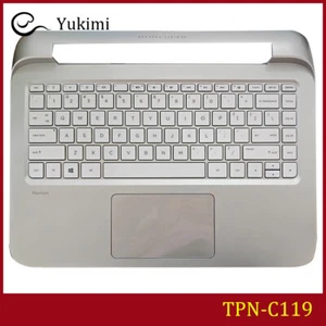 FOR HP PAVILION Split X2 13-R TPN-C119 Silver C Shell without Backlit Keyboard - Picture 1 of 5