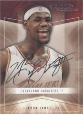 LEBRON JAMES Skybox Autographics 2004-2005 #5, Basketball Card