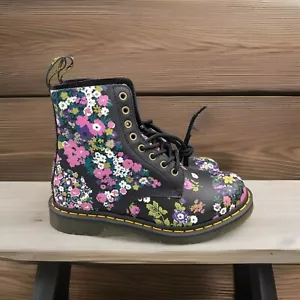 Stivaletti stringati DR. MARTENS Doc Martens Pascal floreali 1460 Pascal DF taglia 8 - Foto 1 di 8