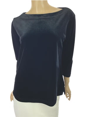 Lo último Blusa Top Algodón by Marc Ware Talla S Terciopelo Negro Manga 3/4 Poliéster/Spandex Foto 1 de 4