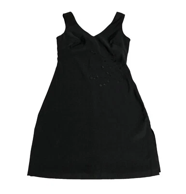 Vintage 90s Y2K Rampage Dress 3 Black Floral Romantic Goth Witchy Whimsigoth - Image 1 of 4