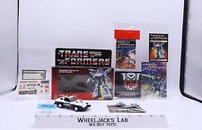 Prowl W  FIGURE & BOX 100  Complete UNUSED STICKERS 1984 VintageG1 Transformers