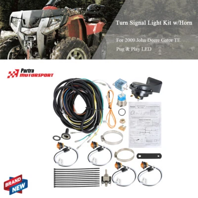 New Turn Signal Light Kit w/Horn For 2009 John Deere Gator TE Pug & Play LED - Image 1 of 4