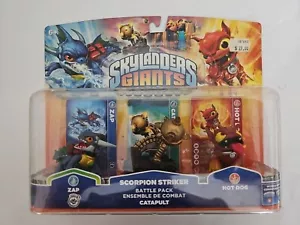Skylanders Giants Scorpion Striker Battle Pack with Zap - Catapult - Hot Dog New - Picture 1 of 5
