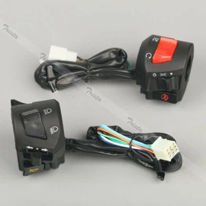 Motorcycle 7/8" Handlebar Horn Turn Signal Headlight Electrical Start Switch New - Picture 1 of 11