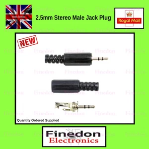 Connettore audio spina jack stereo maschio 2,5 mm saldatore cuffie adattatore 1/2/5/10 - Foto 1 di 1