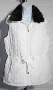 Casual Identity Faux Fur Quilted Vest Size S - Picture 1 of 2