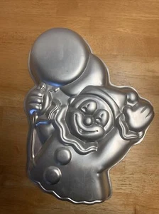 1981 Wilton CIRCUS CLOWN with Balloons Cake Pan 502-3193 GUC A - Bild 1 von 4