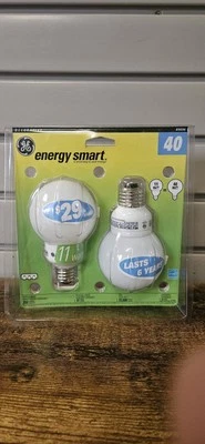 GE Energy Smart 40-Watt G25 Bulbs, 2 Pack, 6-Year - Image 1 of 2