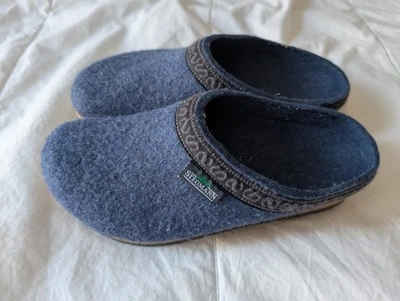Zueco de lana Stegmann suela de polietileno para mujer talla 39 azul confort clásico exterior Foto 1 de 4