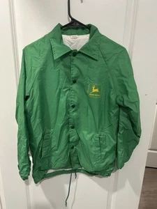 Vintage Youth John Deere Green Snap Up Jacket Size Large 14/16(52) - Picture 1 of 10