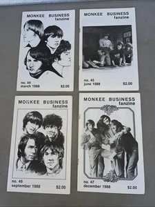 Lot of four 1988 monkee business fanzine Number 44, 45,46 And 47 - Picture 1 of 3