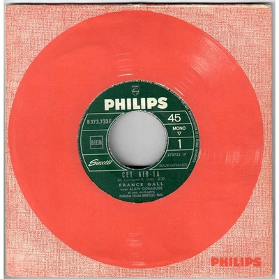 FRANCE GALL Cet air-là Faut-il que je t'aime 1965 Yéyé Girl SP Juke box 45T - Photo 1/3