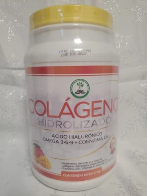 Hydrolyzed Collagen Powder 1.1KG Mango Flavor | Omega 3-6-9 + Vitamins C & E - Image 1 of 4