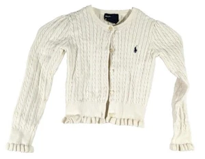 Ralph Lauren 6X girls vintage sweater cream preowned - Picture 1 of 6