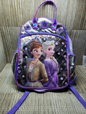 FROZEN ELSA &  ANNA  SCHOOL BACKPACK 17" - Image 1 of 3