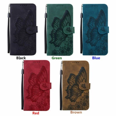 Butterfly Leather Wallet Flip Phone Case For Samsung A32 A12 A21S A42 A52 A72 - Image 1 of 4
