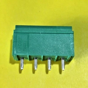 Connettore maschio c.s. verticale 4 poli 12A 1,5mm² 300V P5 mm. verde 10 pz. - Foto 1 di 4