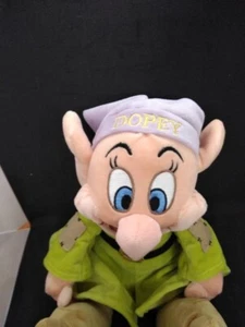 Snow White Plush Dopey- DISNEY THEME PARKS - 12" - Picture 1 of 4