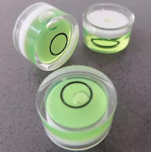 3 vial para ojos redondo de 15 mm de diámetro verde de nivel espiritual de burbuja pequeña - Imagen 1 de 10