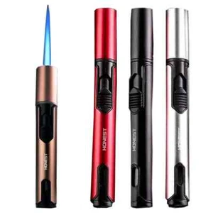 Airbrush Jet Butane Candle Lighter Metal Gas Kitchen Torch Turbine Windproof - Picture 1 of 3