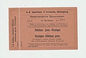 Billete de tren Países Bajos Gildehaus grens - Vlissingen - Imagen 1 de 1