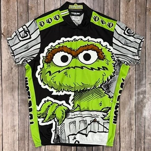 VINTAGE Oscar the Grouch 2005 Sesamstraße Pearl Izumi Radtrikot Medium - Bild 1 von 6