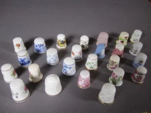 25 Finger Hats Small Collection Porcelain + Stoneware England France Japan Italy - Picture 1 of 13