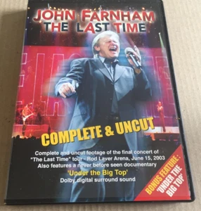 John Farnham - The Last Time Complete & Uncut DVD - 2003 - 24 songs - Mint DVD - Picture 1 of 7
