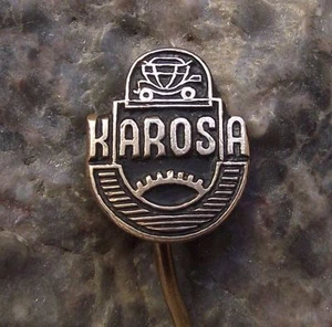 Antique Karosa Bus & Coach Workshop Czechoslovakia Transport Company Pin Badge - Picture 1 of 2
