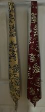 Ties-Asian-Dragons Men Vintage Kai Long Hand-Made 100% Silk Necktie Red 56.5"x4