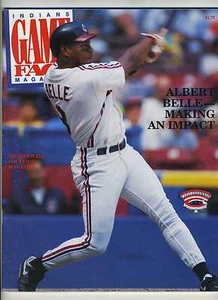 1993 Indians Program Albert Belle Unscored - Picture 1 of 1