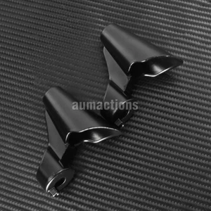 Black Front Turn Signal Mounts Relocation Kit Fit For Harley XL 48 1200X '10-15 - Picture 1 of 6