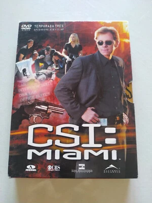 Csi Miami Third Season 3 3.1-3.12 2007 - 3 X DVD Spanish English - 3T - Image 1 of 4