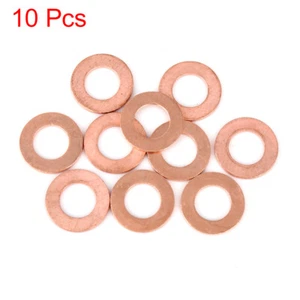 10Stk. Kupfer Unterlegscheibe Flachdichtung Ring für Auto 12 x 22 x 1,5 mm - Bild 1 von 3