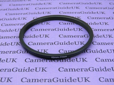 82mm to 77mm Male-Female Stepping Step Down Filter Ring Adapter 82mm-77mm  - Image 1 of 2