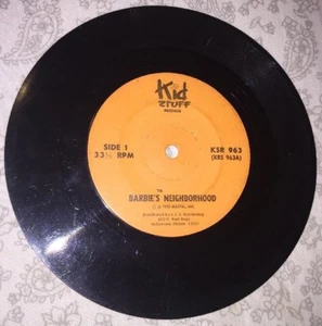 Kid Stuff Records 33 1/3RPM Barbie’s Neighborhood Record - Picture 1 of 4