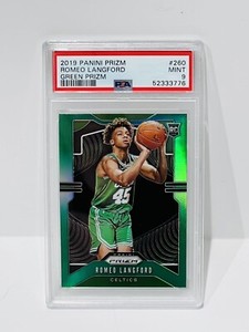 Romeo Langford 2019 Panini Prizm 260 Green Prizm Rookie PSA 9 Mint