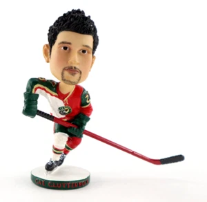 Vintage Houston Aeros Cal Clutterbuck Wackelkopf SGA AHL / IHL Hockey Texas - Bild 1 von 4