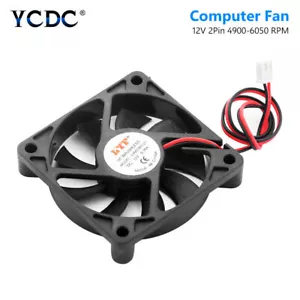 Fan Cooler Cooling Replacement 2 Pins Computer 60mm 6010 PC Case Heat Sink CPU - Picture 1 of 8