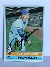 Al Fitzmorris 1976 Topps Signed Autographed Card # 144 Kansas City Royals