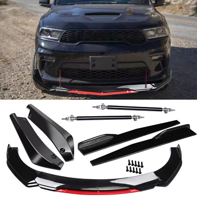 For Dodge Durango SRT Front Rear Bumper Lip Spoiler Splitter Body Kit Side+Skirt - Image 1 of 4