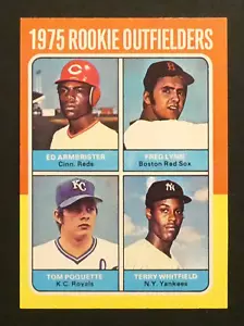 1975 Topps '75 Rookie Outfielders Armbrister Lynn Poquette Whitfield #622 - Imagen 1 de 10